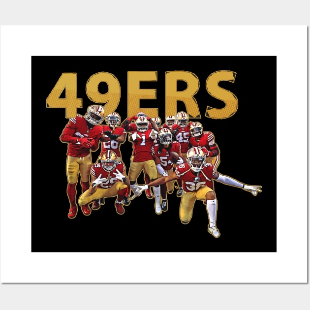 niners squad Wall Art by clownescape